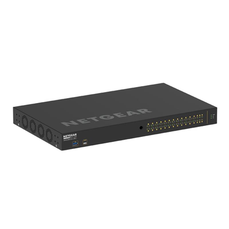 NETGEAR GSM4230P-100EUS switch Gestionado L2/L3 Gigabit Ethernet (10/100/1000) Energía sobre Ethernet (PoE) 1U Negro