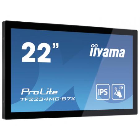 iiyama ProLite TF2234MC-B7X pantalla para PC 54,6 cm (21.5") 1920 x 1080 Pixeles Full HD LED Pantalla táctil Multi-usuario Negro