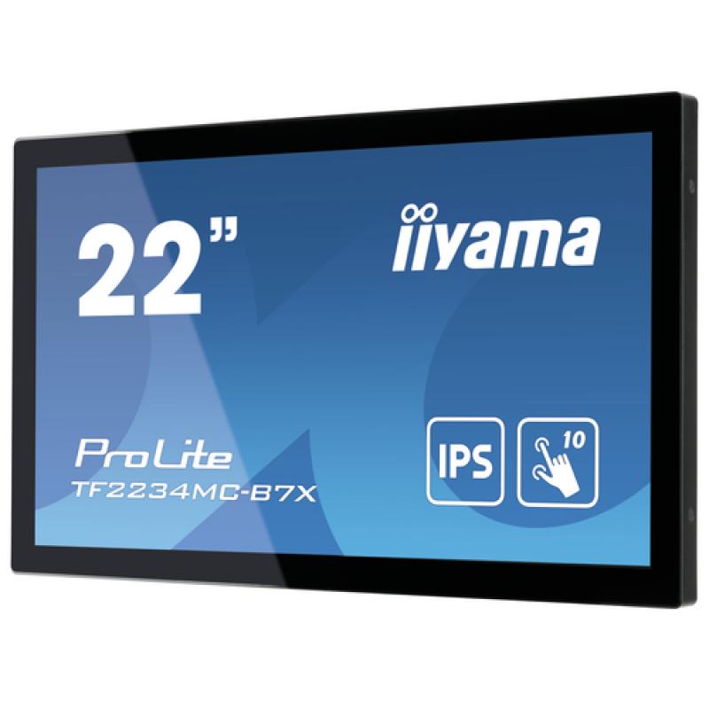 iiyama ProLite TF2234MC-B7X pantalla para PC 54,6 cm (21.5") 1920 x 1080 Pixeles Full HD LED Pantalla táctil Multi-usuario Negro