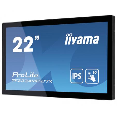 iiyama ProLite TF2234MC-B7X pantalla para PC 54,6 cm (21.5") 1920 x 1080 Pixeles Full HD LED Pantalla táctil Multi-usuario Negro