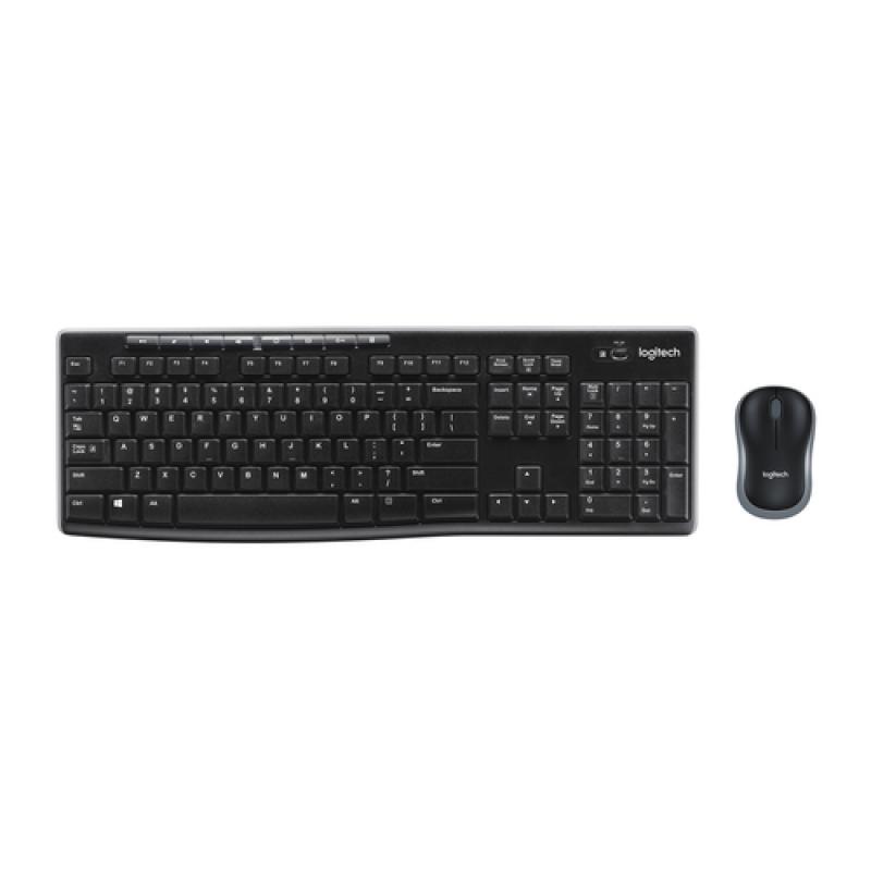 Logitech MK270 teclado RF inalámbrico Francés Ratón incluido Negro