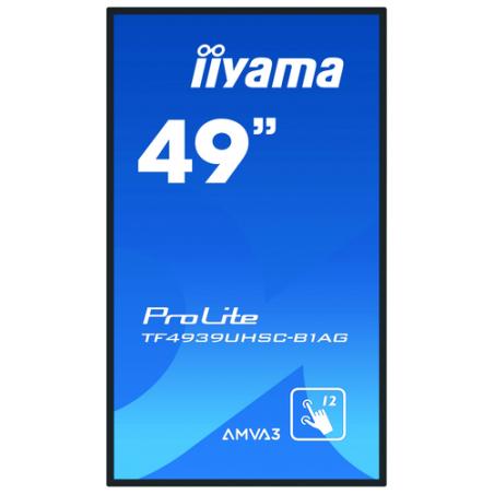 iiyama ProLite TF4939UHSC-B1AG pantalla para PC 124,5 cm (49") 3840 x 2160 Pixeles 4K Ultra HD LED Pantalla táctil Multi-usuario