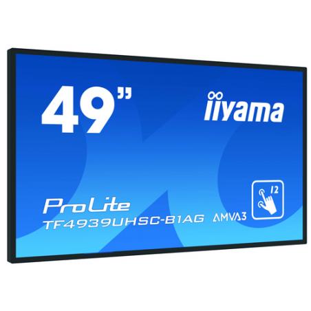 iiyama ProLite TF4939UHSC-B1AG pantalla para PC 124,5 cm (49") 3840 x 2160 Pixeles 4K Ultra HD LED Pantalla táctil Multi-usuario