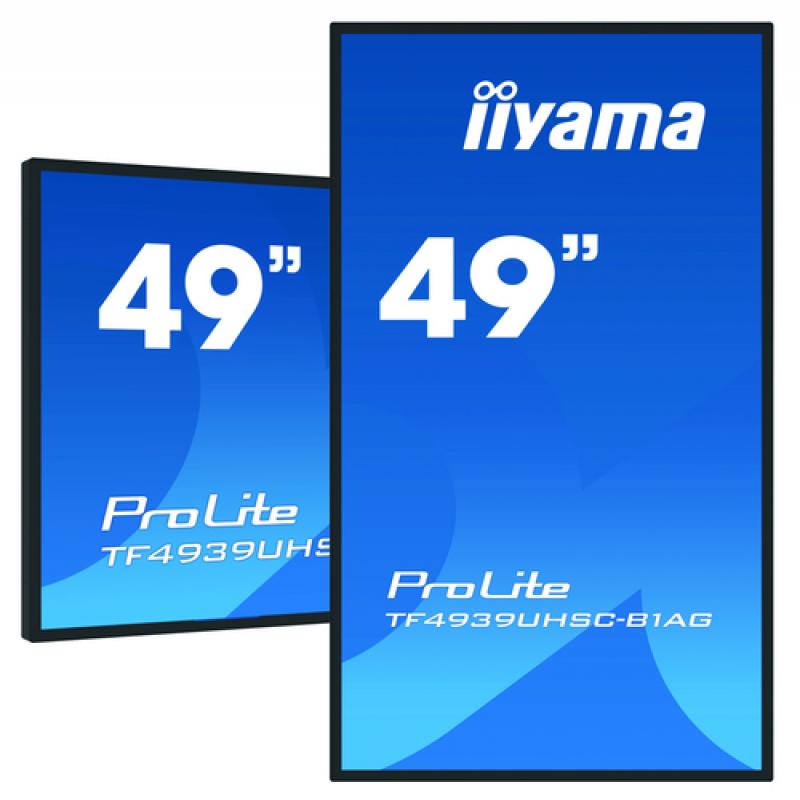 iiyama ProLite TF4939UHSC-B1AG pantalla para PC 124,5 cm (49") 3840 x 2160 Pixeles 4K Ultra HD LED Pantalla táctil Multi-usuario