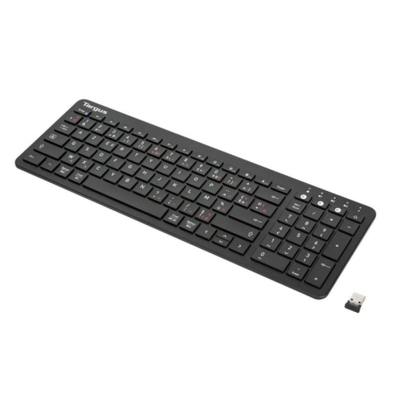 Targus AKB863FR teclado Bluetooth AZERTY Francés Negro