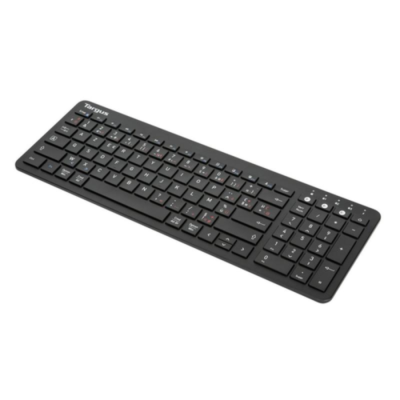 Targus AKB863FR teclado Bluetooth AZERTY Francés Negro
