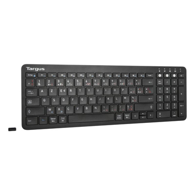 Targus AKB863FR teclado Bluetooth AZERTY Francés Negro