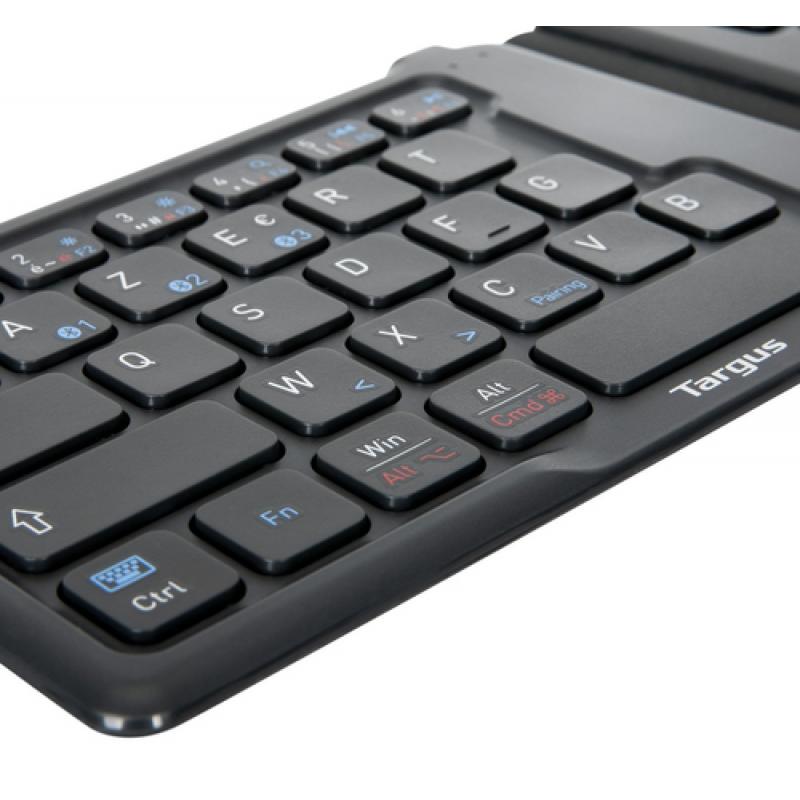 Targus AKF003FR teclado Bluetooth AZERTY Francés Negro