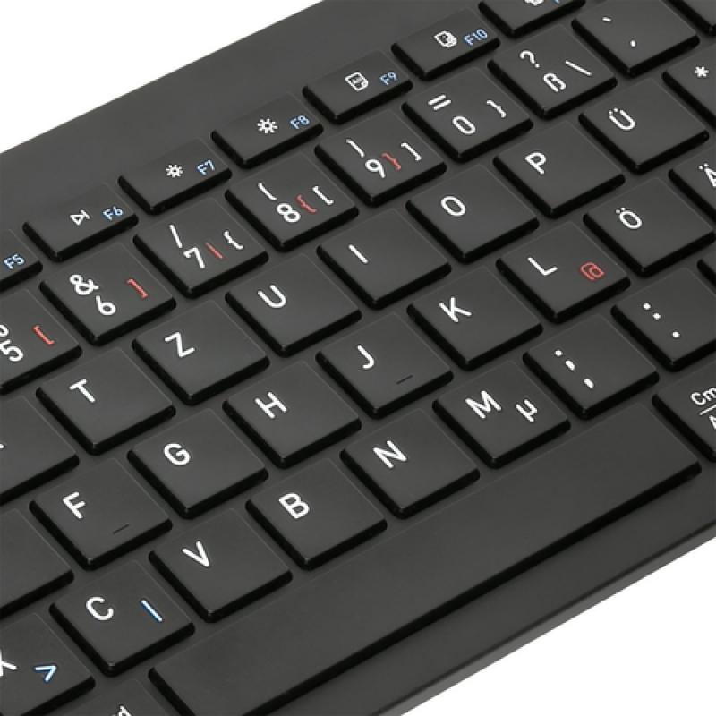 Targus AKB863DE teclado Bluetooth QWERTZ Alemán Negro