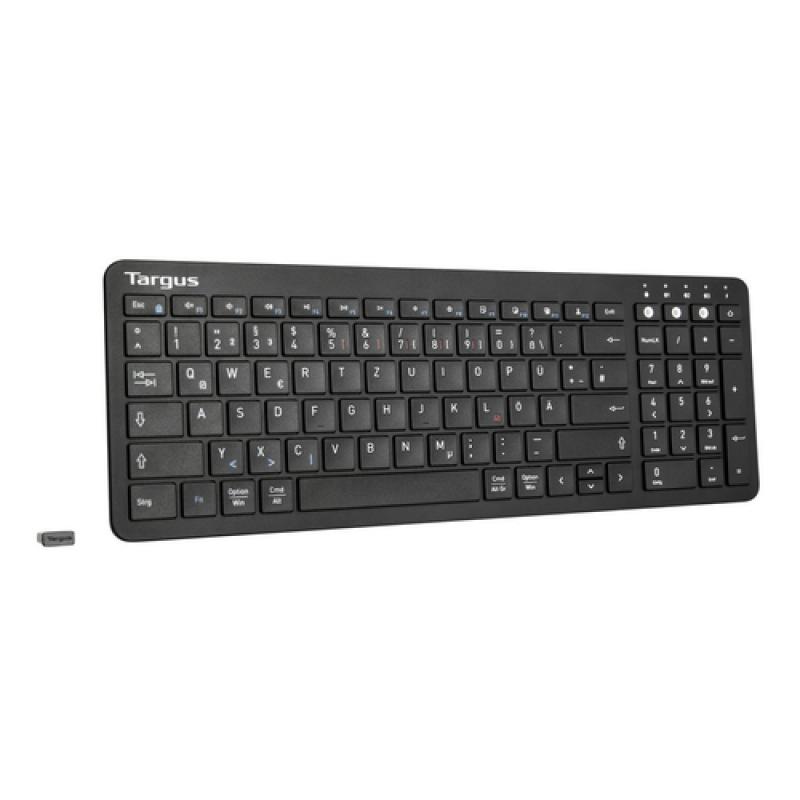 Targus AKB863DE teclado Bluetooth QWERTZ Alemán Negro