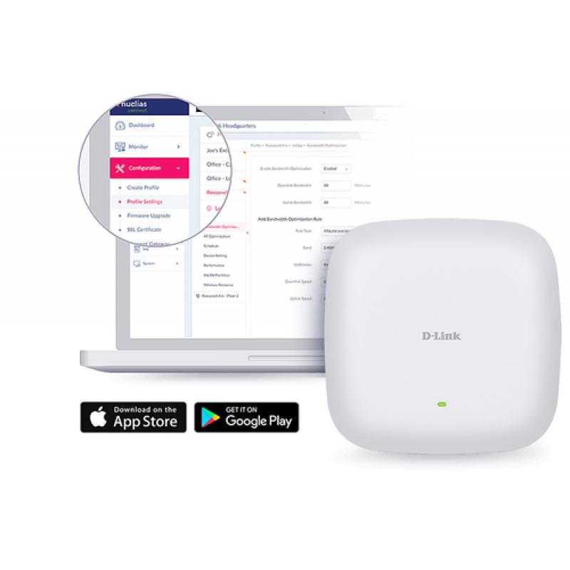 D-Link AX1800 1800 Mbit/s Blanco Energía sobre Ethernet (PoE)
