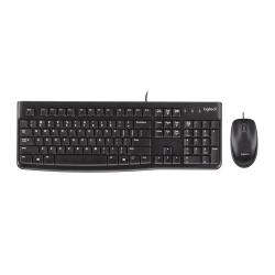 Logitech MK120 teclado Ratón incluido USB Alemán Negro