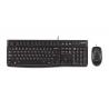 Logitech MK120 teclado Ratón incluido USB Alemán Negro