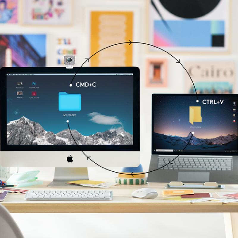 Logitech MX Keys Mini teclado RF Wireless + Bluetooth QWERTY Inglés Gris