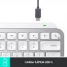 Logitech MX Keys Mini For Mac Minimalist Wireless Illuminated Keyboard teclado Bluetooth QWERTY Español Gris