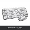 Logitech MX Keys Mini For Mac Minimalist Wireless Illuminated Keyboard teclado Bluetooth QWERTY Español Gris