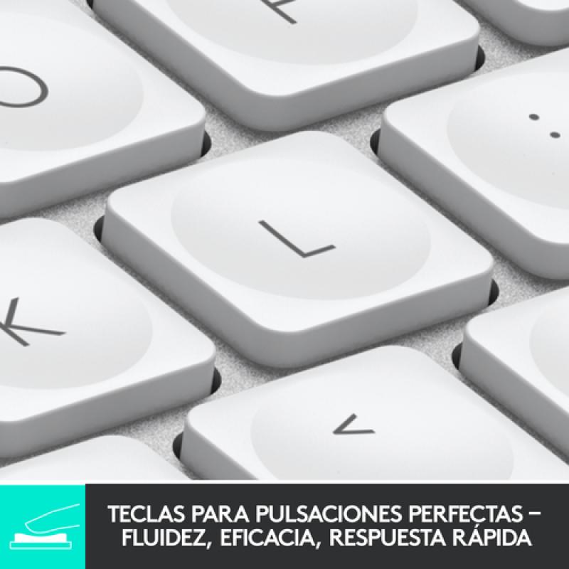 Logitech MX Keys Mini teclado RF Wireless + Bluetooth QWERTY Español Gris