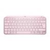 Logitech MX Keys Mini teclado RF Wireless + Bluetooth QWERTY Nórdico Rosa