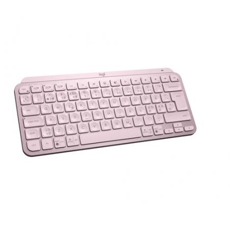 Logitech MX Keys Mini teclado RF Wireless + Bluetooth QWERTY Nórdico Rosa