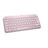Logitech MX Keys Mini teclado RF Wireless + Bluetooth QWERTY Nórdico Rosa