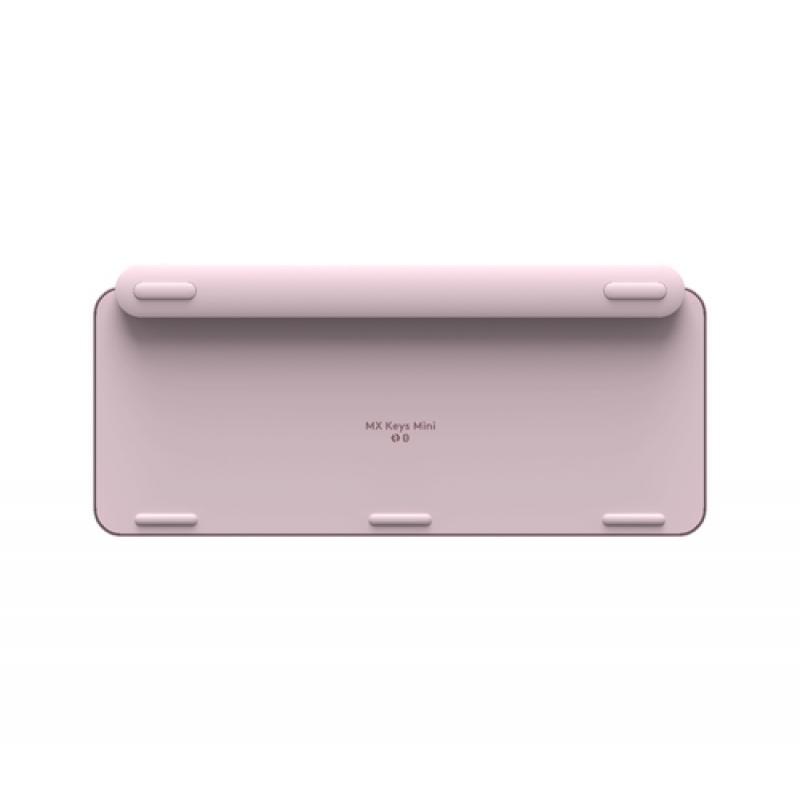 Logitech MX Keys Mini teclado RF Wireless + Bluetooth QWERTY Nórdico Rosa