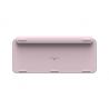 Logitech MX Keys Mini teclado RF Wireless + Bluetooth QWERTY Nórdico Rosa