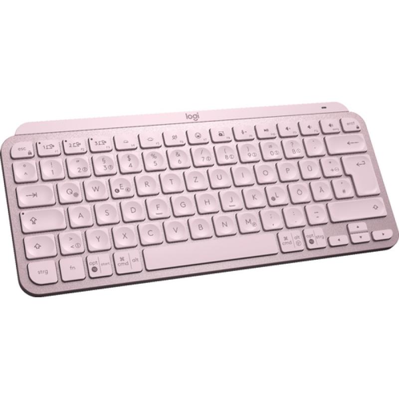 Logitech MX Keys Mini teclado RF Wireless + Bluetooth QWERTZ Alemán Rosa