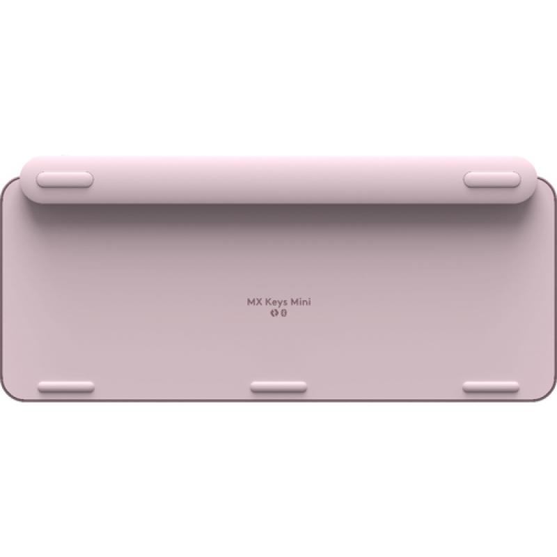 Logitech MX Keys Mini teclado RF Wireless + Bluetooth QWERTZ Alemán Rosa