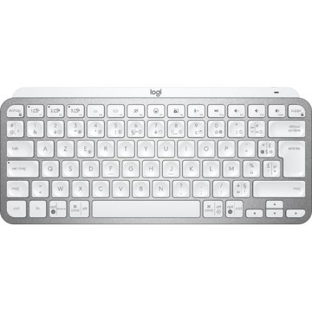 Logitech MX Keys Mini teclado RF Wireless + Bluetooth ĄŽERTY Francés Gris