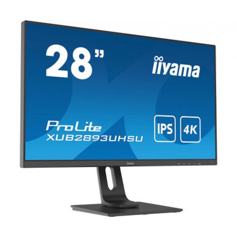 iiyama ProLite XUB2893UHSU-B1 pantalla para PC 71,1 cm (28") 3840 x 2160 Pixeles 4K Ultra HD LED Negro
