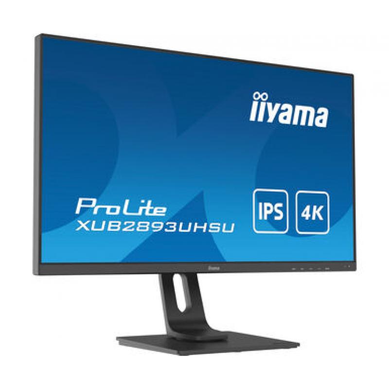 iiyama ProLite XUB2893UHSU-B1 pantalla para PC 71,1 cm (28") 3840 x 2160 Pixeles 4K Ultra HD LED Negro