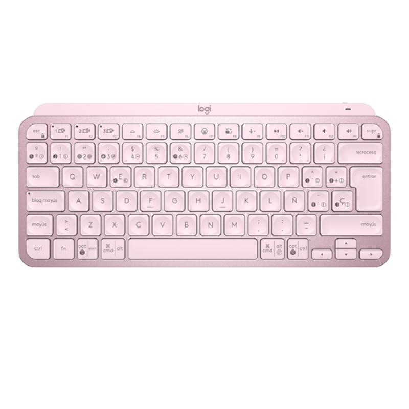 Logitech MX Keys Mini teclado RF Wireless + Bluetooth Español Rosa