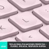 Logitech MX Keys Mini teclado RF Wireless + Bluetooth Español Rosa