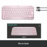 Logitech MX Keys Mini teclado RF Wireless + Bluetooth Español Rosa