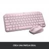 Logitech MX Keys Mini teclado RF Wireless + Bluetooth Español Rosa