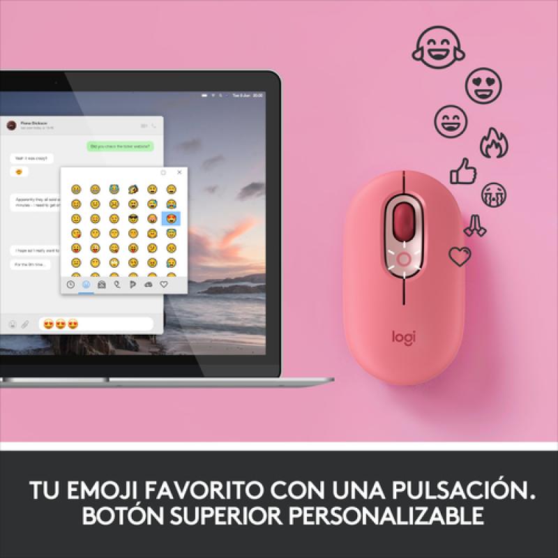 Logitech POP Mouse ratón Ambidextro RF Wireless + Bluetooth Óptico 4000 DPI