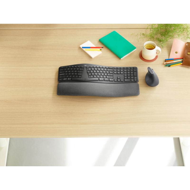 Logitech K860 for Business teclado Bluetooth AZERTY Francés Grafito