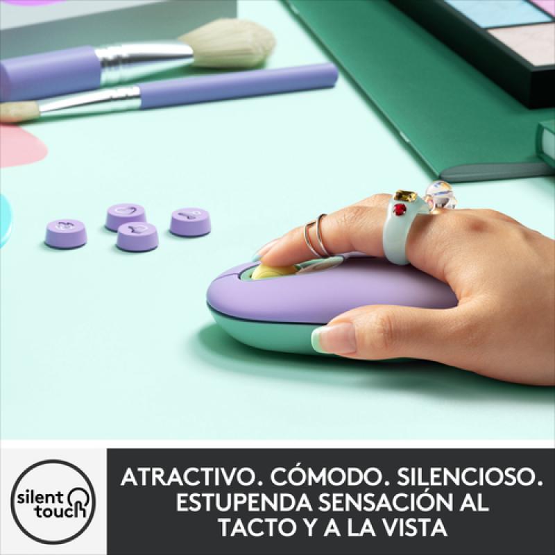 Logitech POP Mouse ratón Ambidextro RF Wireless + Bluetooth Óptico 4000 DPI