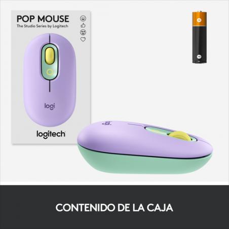 Logitech POP Mouse ratón Ambidextro RF Wireless + Bluetooth Óptico 4000 DPI