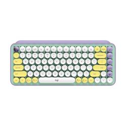 Logitech POP Keys Wireless Mechanical Keyboard With Emoji Keys teclado Bluetooth AZERTY Francés Color menta