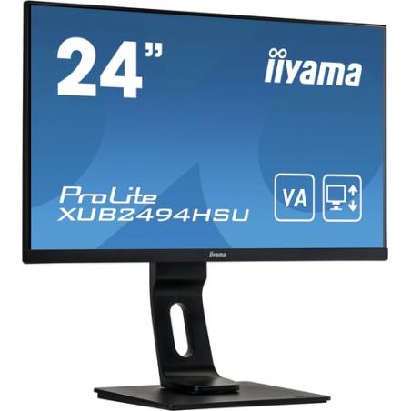 iiyama ProLite XUB2494HSU-B1 pantalla para PC 60,5 cm (23.8") 1920 x 1080 Pixeles Full HD Negro