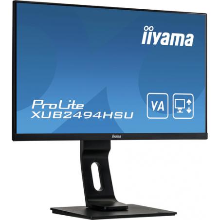 iiyama ProLite XUB2494HSU-B1 pantalla para PC 60,5 cm (23.8") 1920 x 1080 Pixeles Full HD Negro