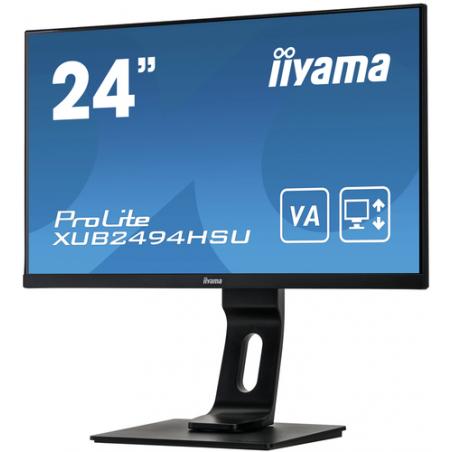 iiyama ProLite XUB2494HSU-B1 pantalla para PC 60,5 cm (23.8") 1920 x 1080 Pixeles Full HD Negro