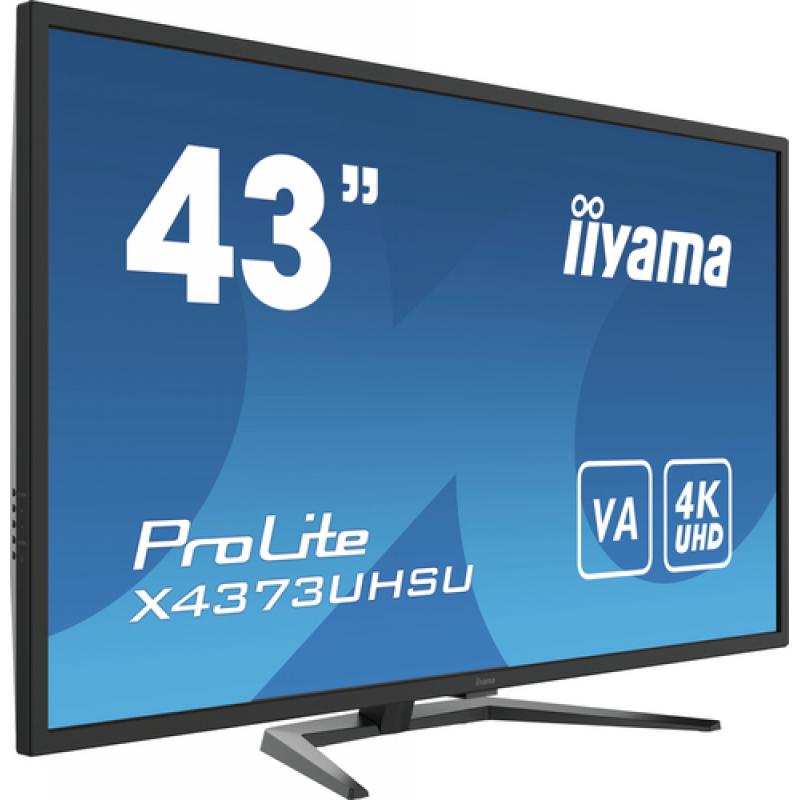 iiyama ProLite X4373UHSU-B1 pantalla para PC 108 cm (42.5") 3840 x 2160 Pixeles 4K Ultra HD Negro