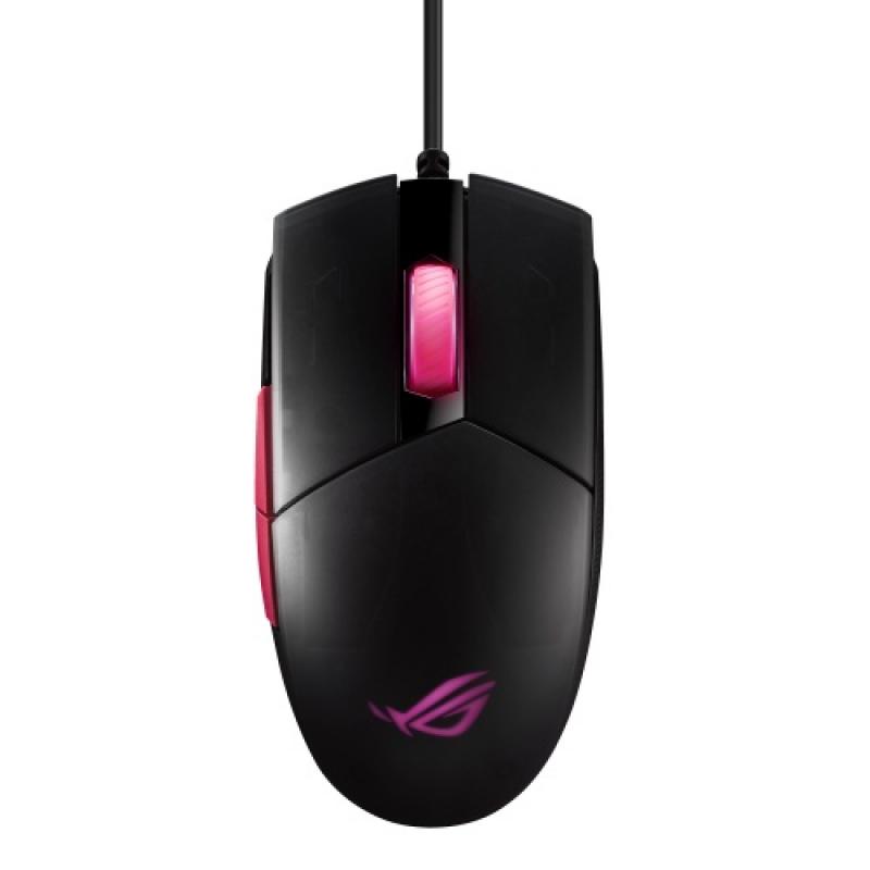 ASUS ROG Strix Impact II Electro Punk ratón USB tipo A Óptico 6200 DPI