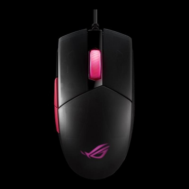 ASUS ROG Strix Impact II Electro Punk ratón USB tipo A Óptico 6200 DPI