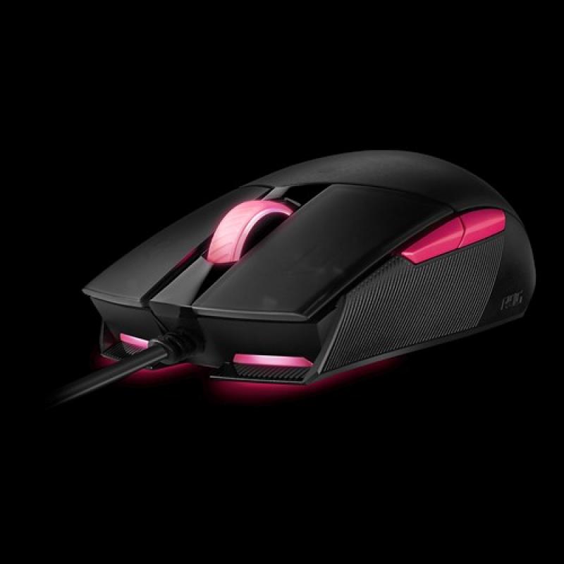 ASUS ROG Strix Impact II Electro Punk ratón USB tipo A Óptico 6200 DPI