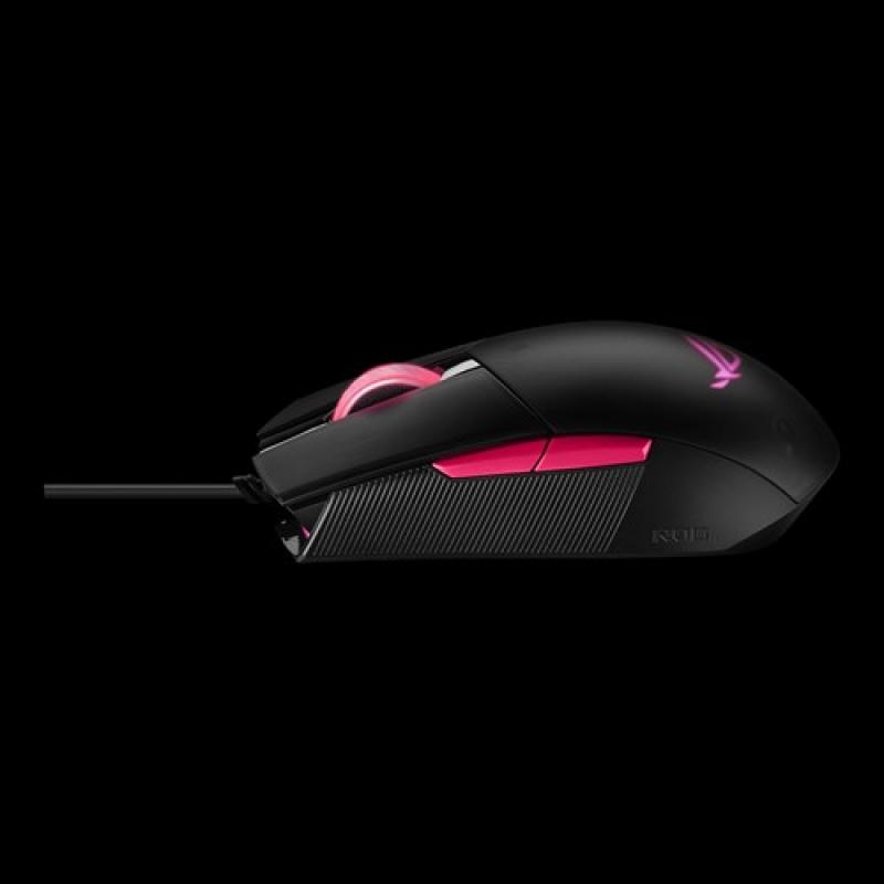 ASUS ROG Strix Impact II Electro Punk ratón USB tipo A Óptico 6200 DPI