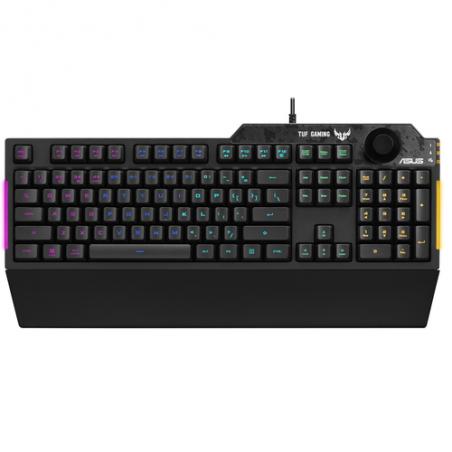 ASUS TUF Gaming K1 teclado USB Inglés, Español Negro