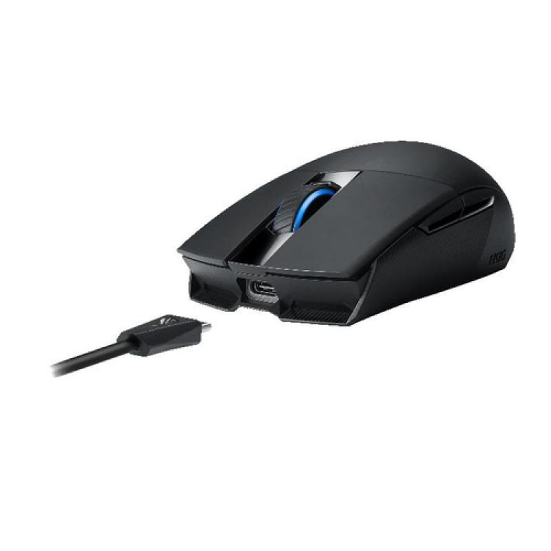 ASUS ROG Strix Impact II Wireless ratón mano derecha RF Wireless + USB Type-C Óptico 16000 DPI
